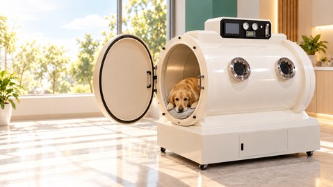 動物於艙體內(AI 生成示意)